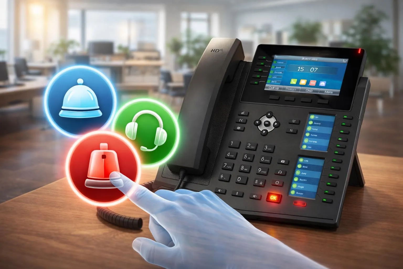 Programmable phone keys used for speed dial, hotline, paging, and quick service access in an enterprise communication system Programmable phone keys used for speed dial, hotline, paging, and quick service access in an enterprise communication system