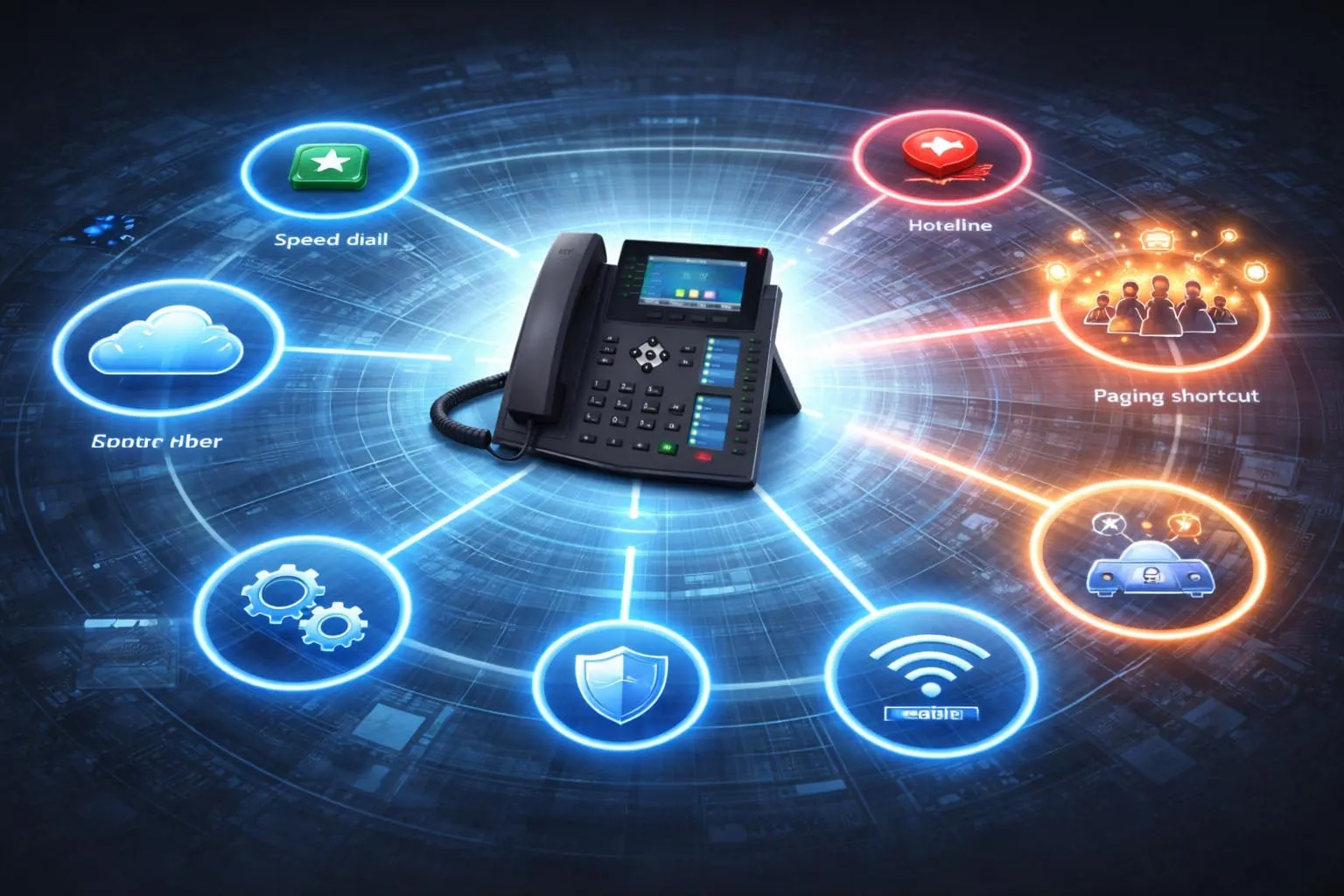 One-touch calling used in offices, hotel guest rooms, healthcare stations, and emergency intercom or industrial communication points One-touch calling used in offices, hotel guest rooms, healthcare stations, and emergency intercom or industrial communication points