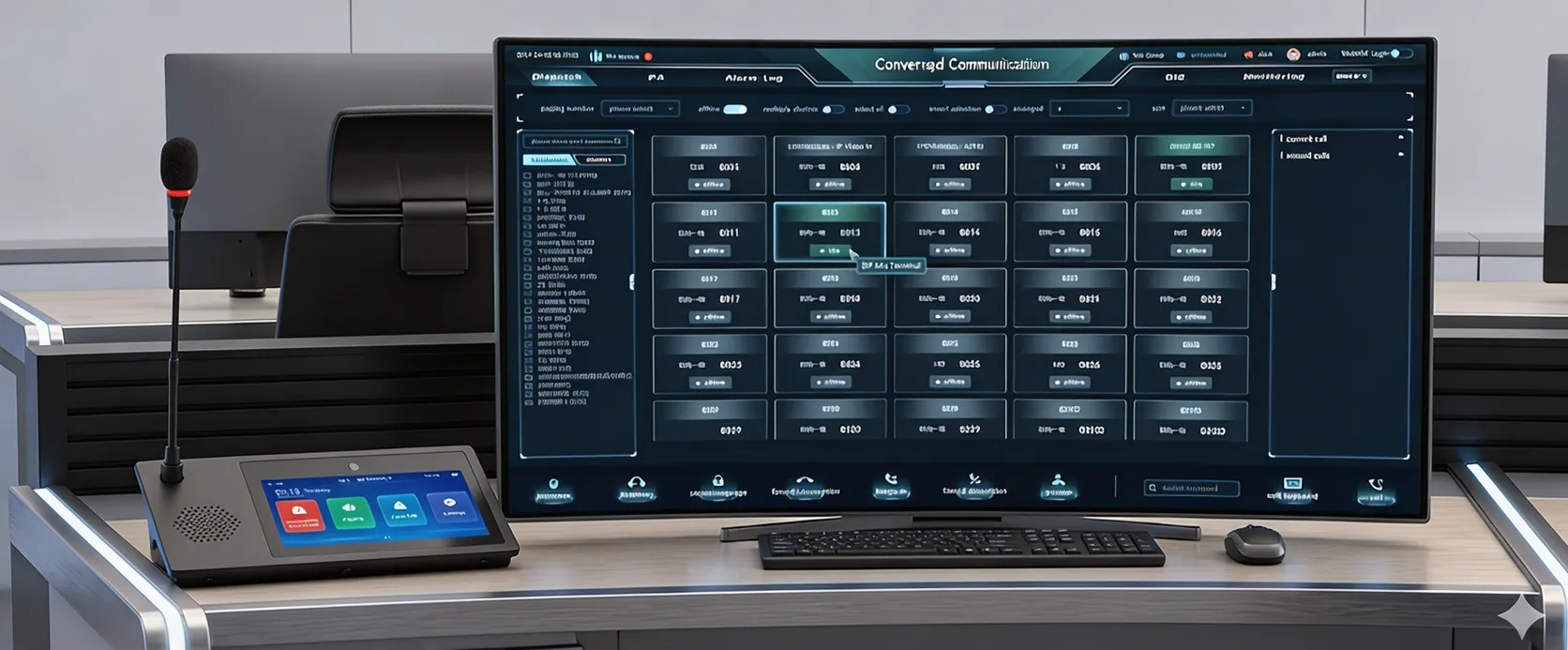 GP600 SIP Microphone in Command Center Application
