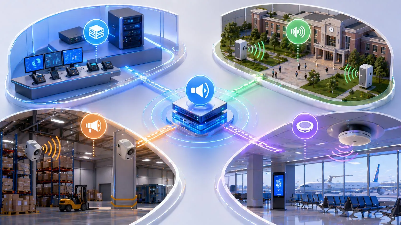 Priority paging applications across hospitals industrial plants campuses offices and overhead paging zones using IP phones and paging speakers Priority paging applications across hospitals industrial plants campuses offices and overhead paging zones using IP phones and paging speakers